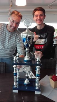 David und Nils als H&uuml;ter des Pokals LK Champion of the year&hellip;